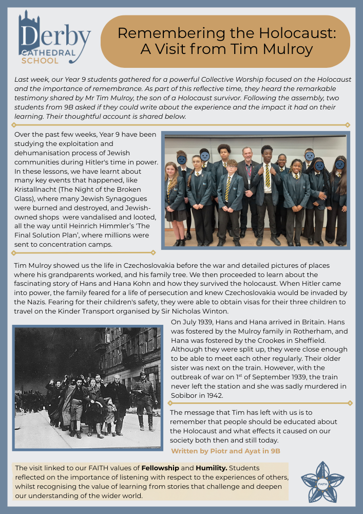 Image of Remembering the Holocaust: A Visit from Tim Mulroy