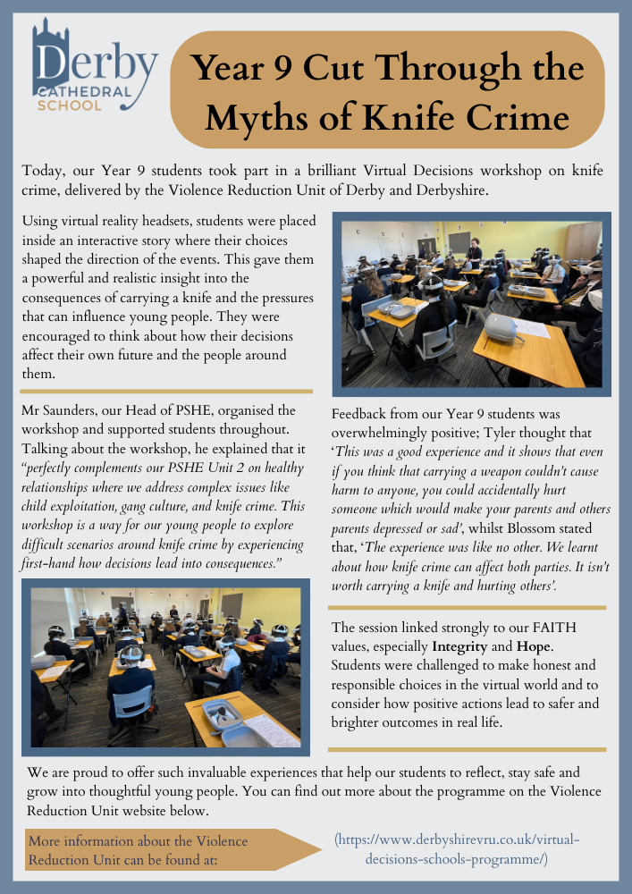 Image of Year 9 Cut Through the Myths of Knife Crime