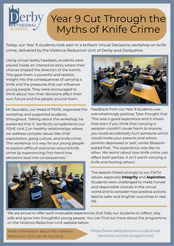 Image of Year 9 Cut Through the Myths of Knife Crime