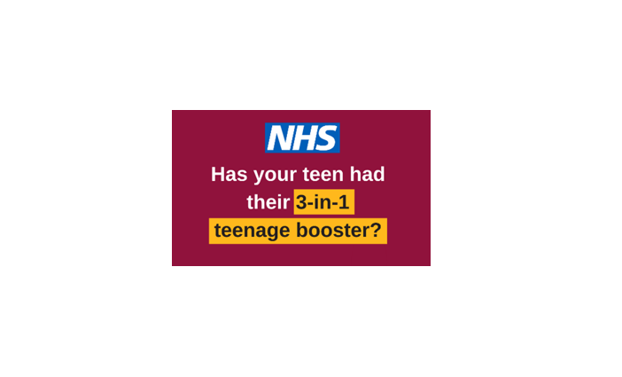 Image of Year 9 Teenage Booster Vaccines - Tuesday 18th April 