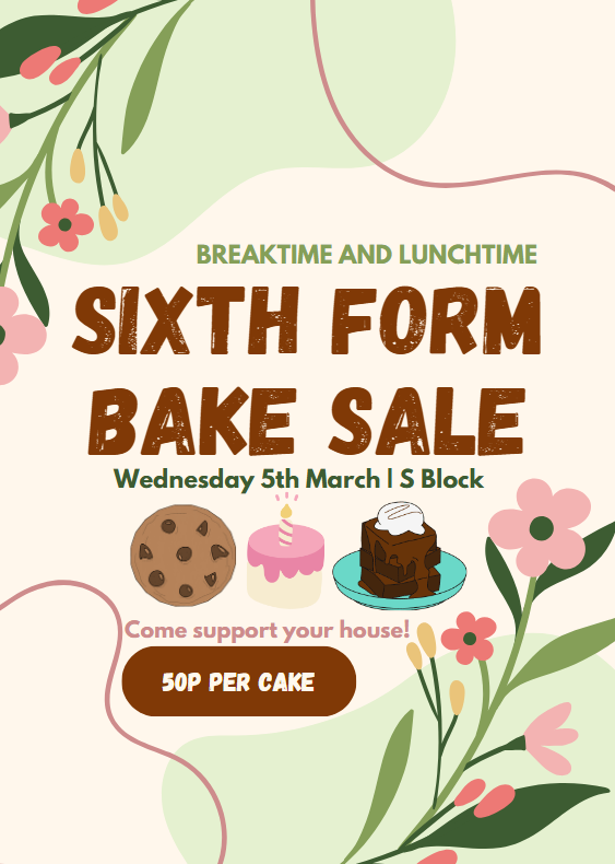 Image of Sixth Form Bake Sale