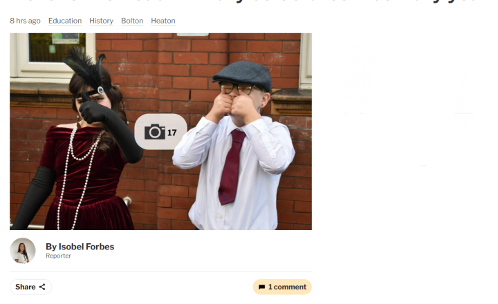Image of Bolton News Article