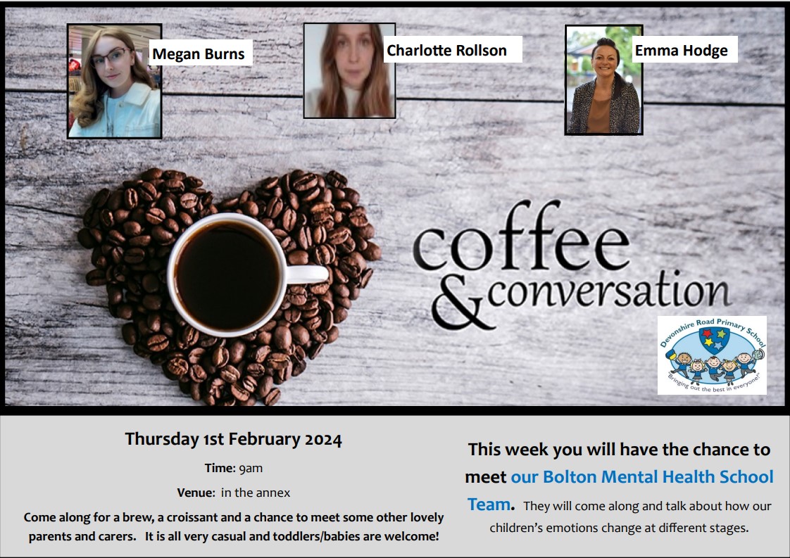Image of Coffee & Conversation - Bolton Mental Health School Team