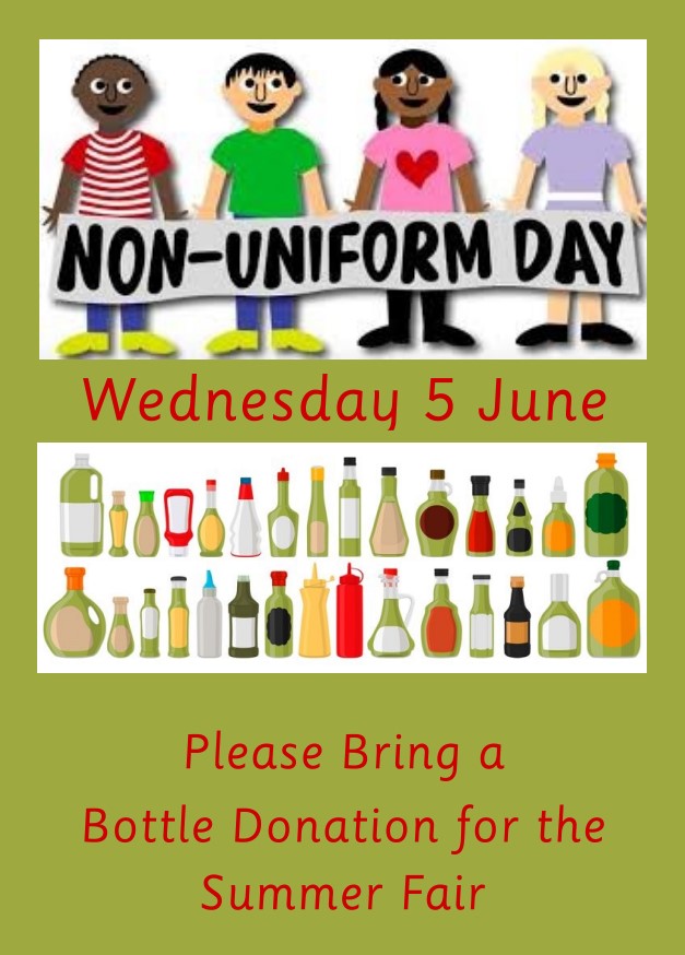 Image of Non Uniform Day - Bottle Donation - Whole School  