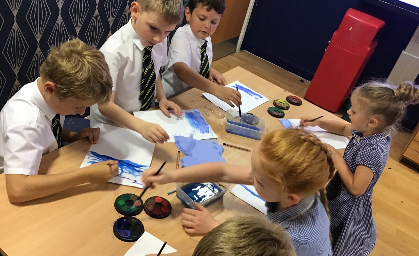 Image of Year 2 - water colours and pastels