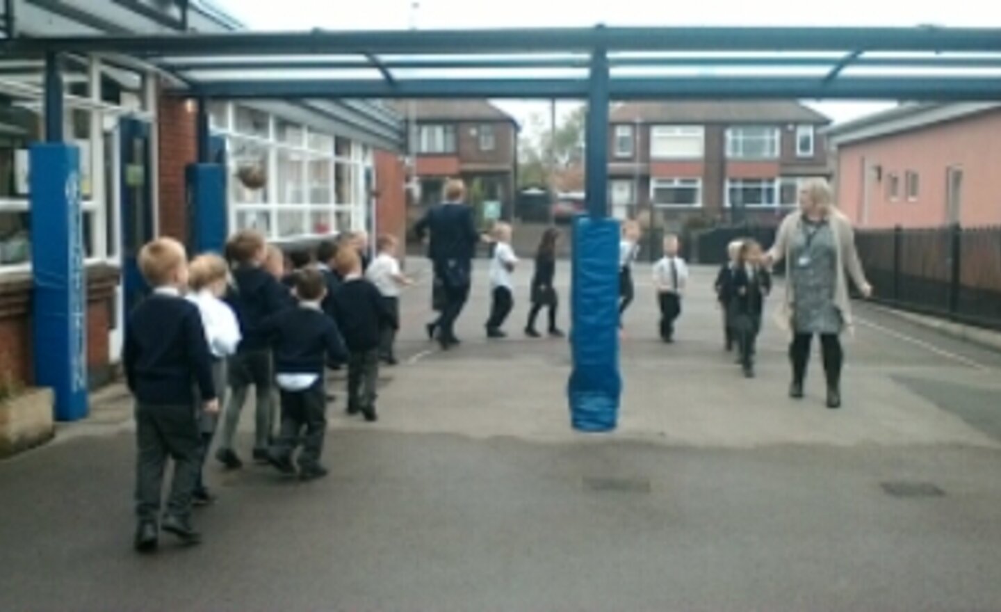 Image of Learning to spell ‘because’.