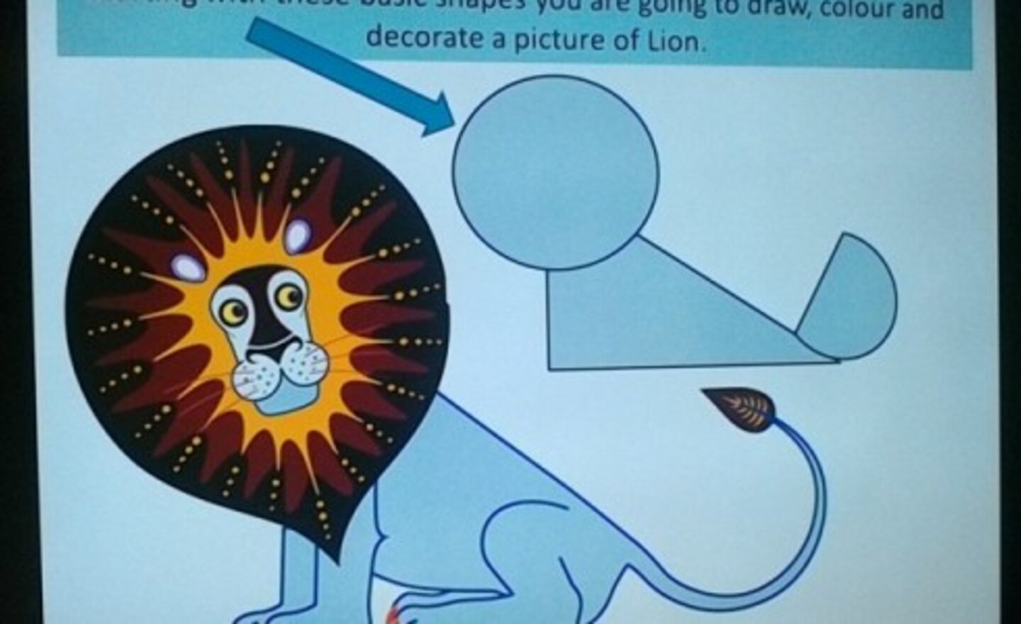 Image of Art class – drawing lions