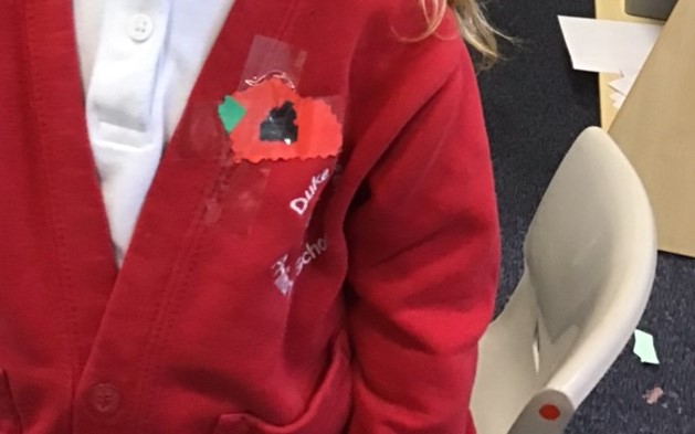Image of Remembrance Day Work in Reception
