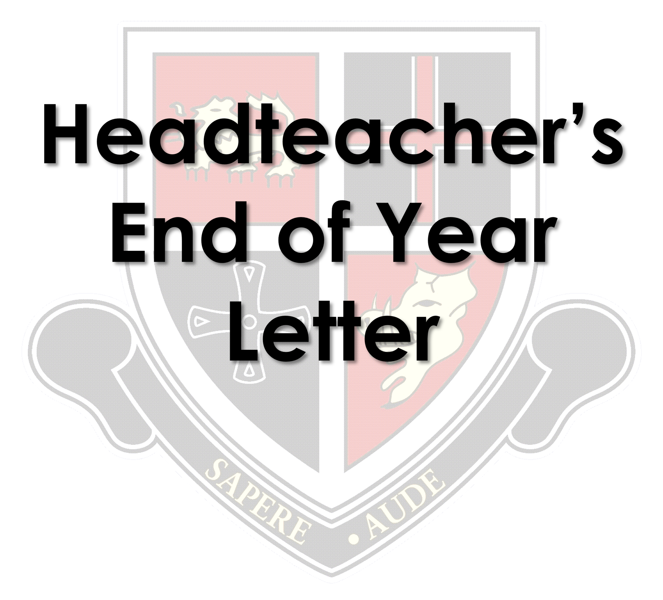 Image of End of Year Letter