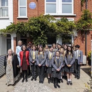 Image of Blue plaque marks home of wartime hero Odette in Ealing