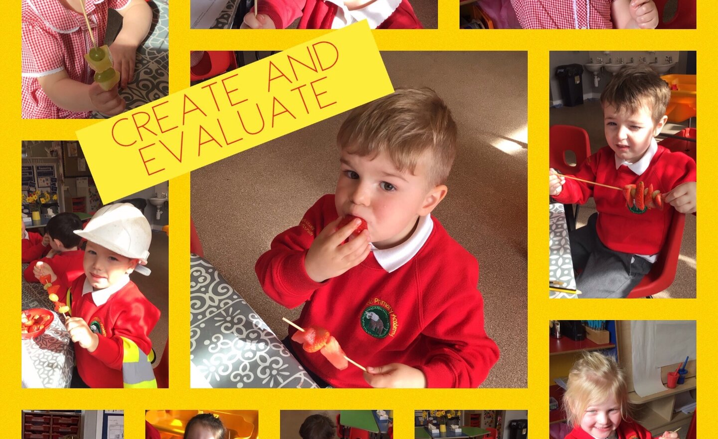 Image of Today we made our fruit kebabs!