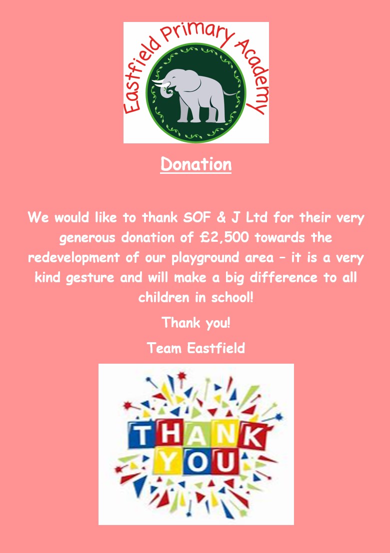 Image of Donation from SOF & J Ltd