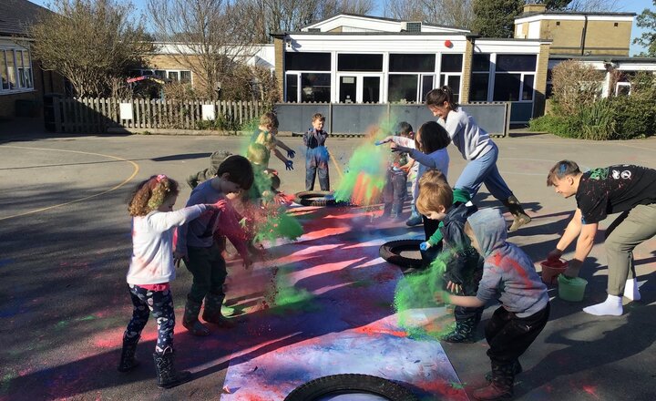 Image of Celebrating our latest Inspire Day - Holi the Festival of Colour