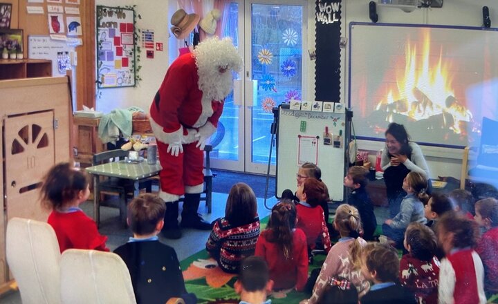 Image of Father Christmas visits Eastry