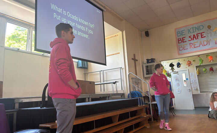 Image of Visit from Ocado - Learning about designing robots
