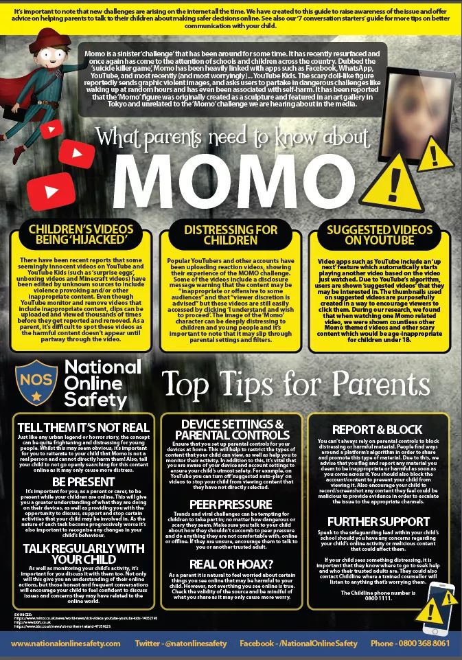 Image of What Parents Need to Know about 'MOMO Challenge'
