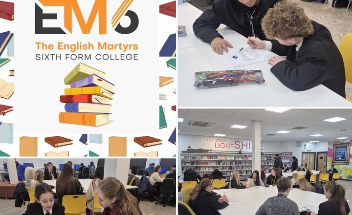 English Martyrs Sixth Form Year 12 students impacting Year 7 students through reading