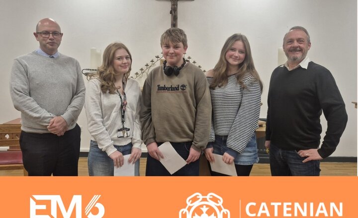EM6 students with Gavin from the Catenian Association