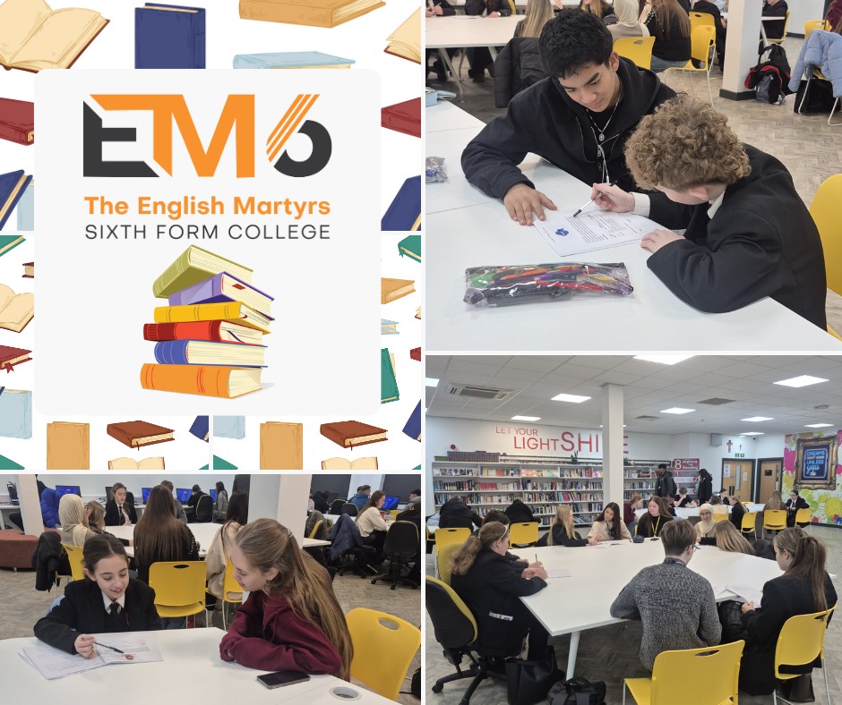 English Martyrs Sixth Form Year 12 students impacting Year 7 students through reading