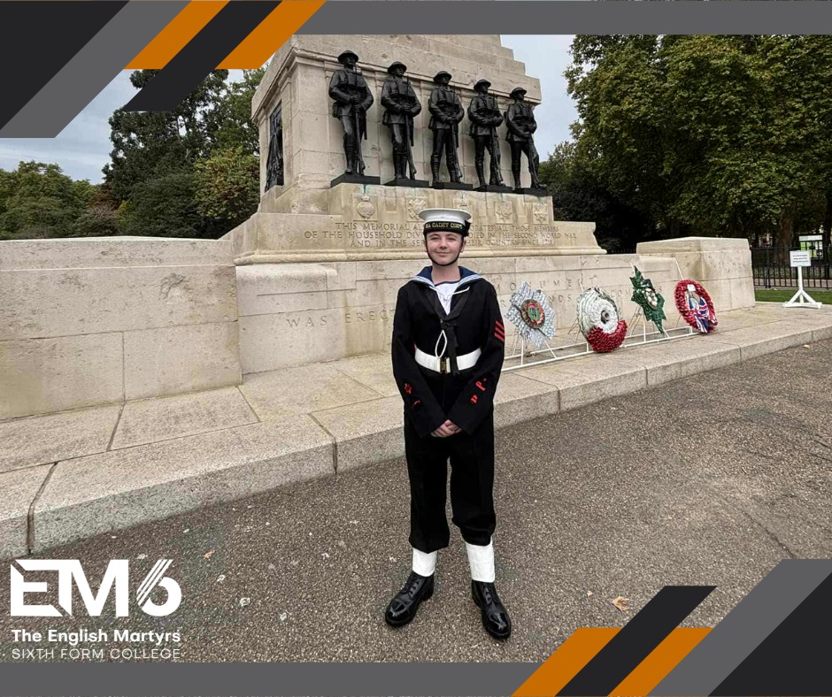 English Martyrs Sixth Form student Harrisons success with entry to the Naval Wings Programme
