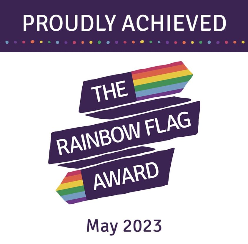 Image of Burscough Priory Academy Achieve Rainbow Flag Award