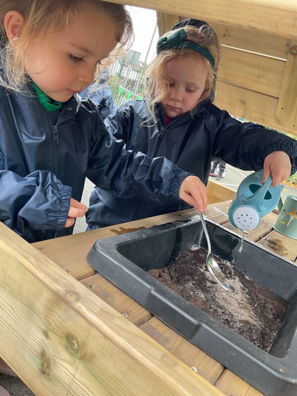 Image of Nursery Making Mud Soup