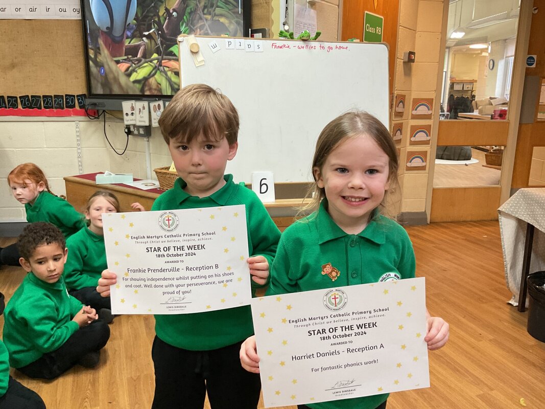 Image of Reception’s fabulous Stars of the Week 