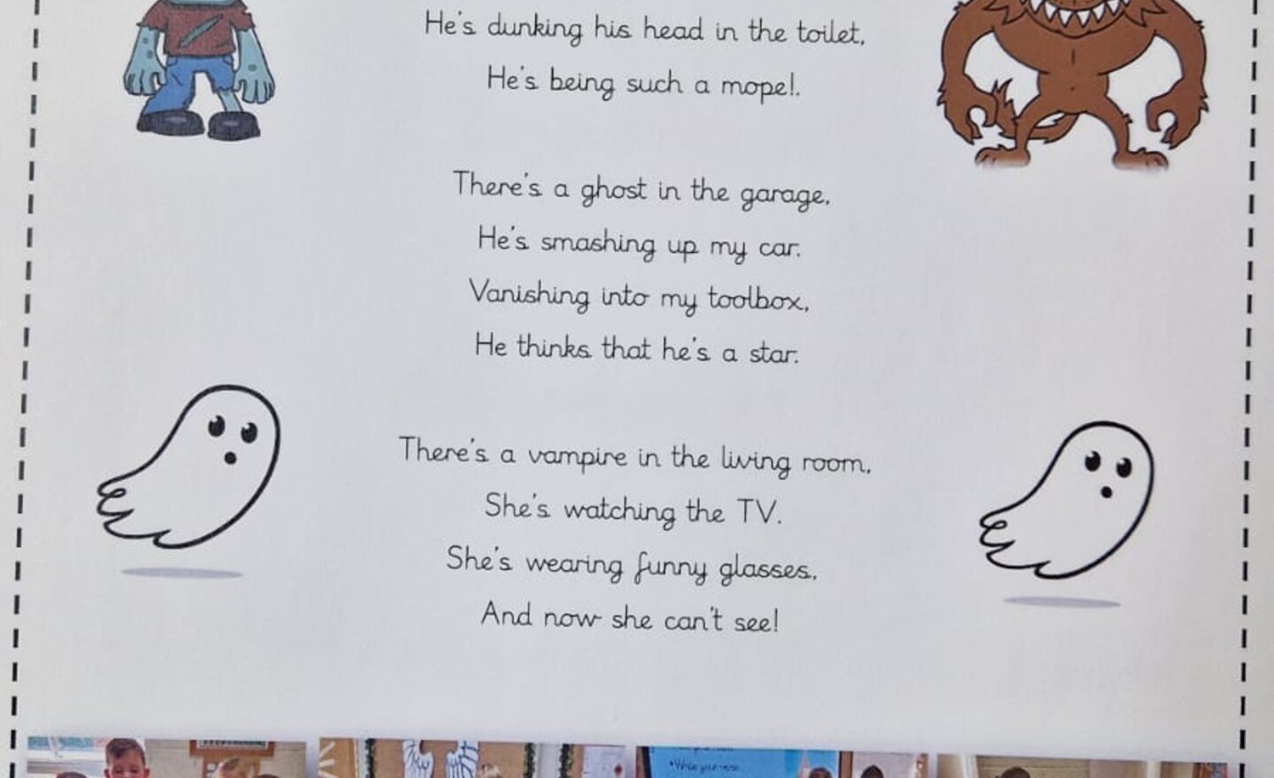 Image of Year 4 Halloween Poetry 