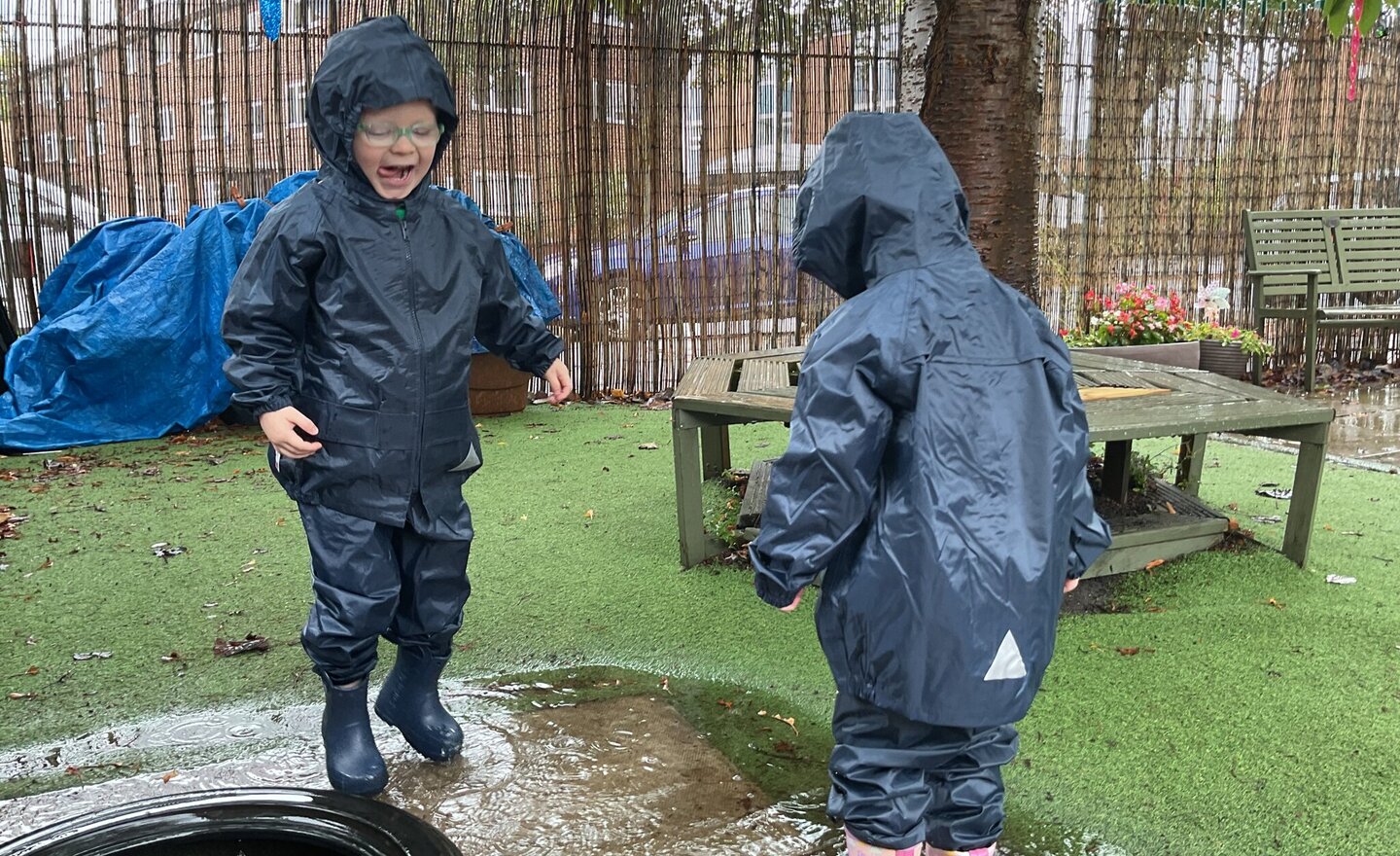 Image of Rain doesn’t stop play!