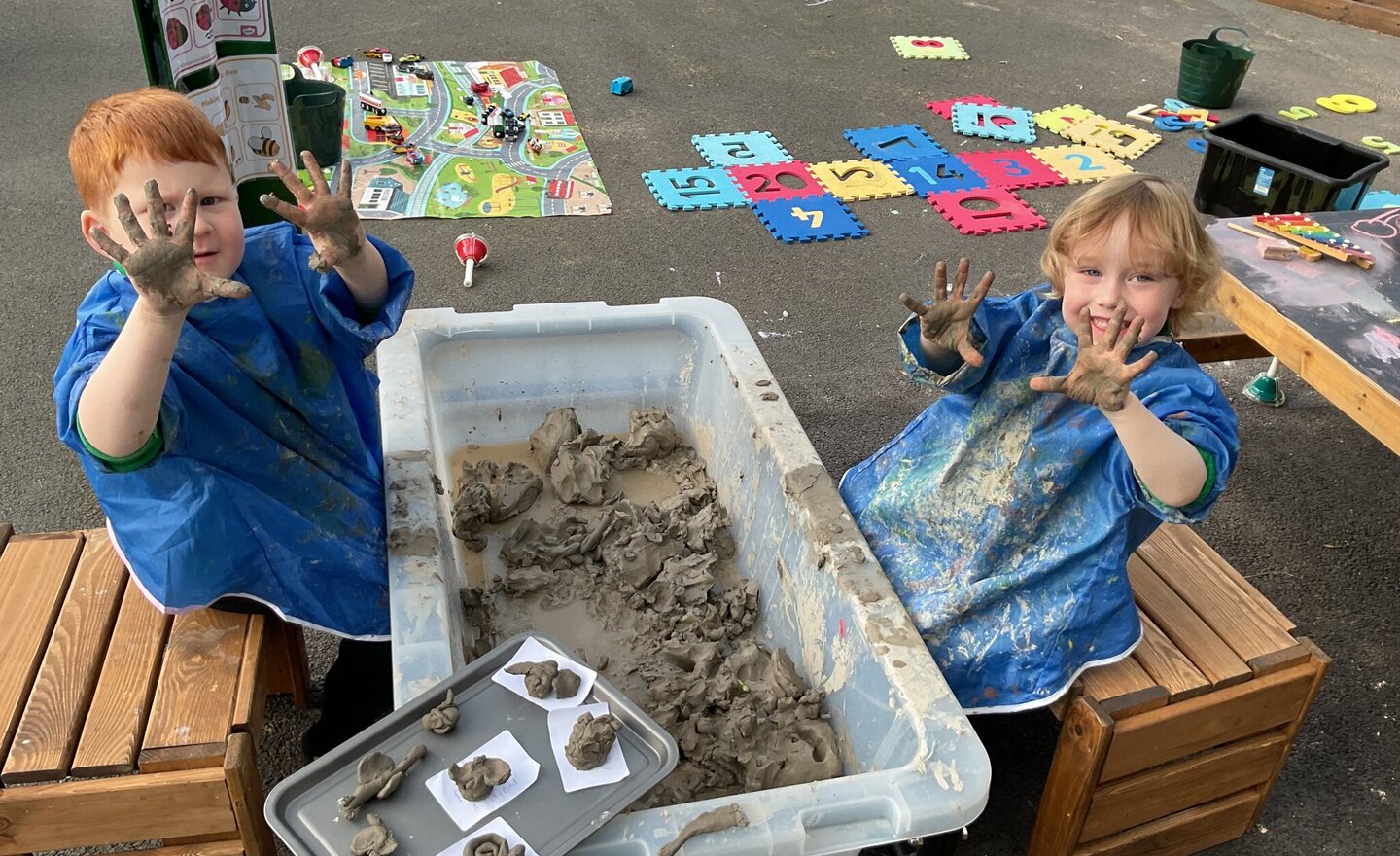 Image of Exploring Clay in Nursery