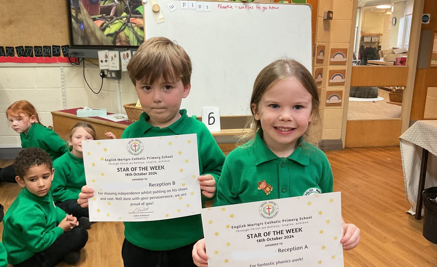 Image of Reception’s fabulous Stars of the Week 