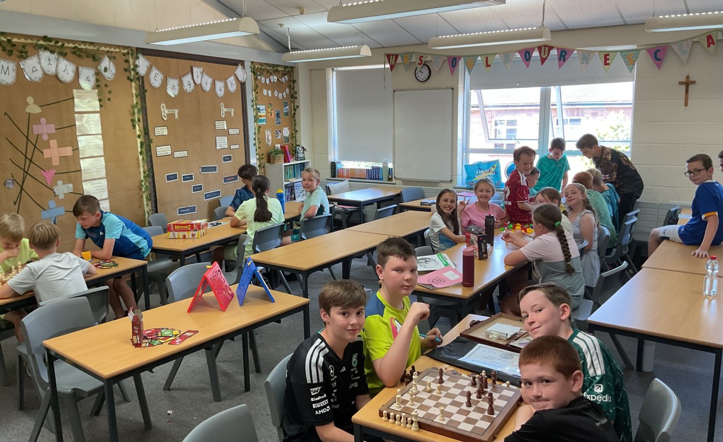 Image of Year 6 enjoying board games