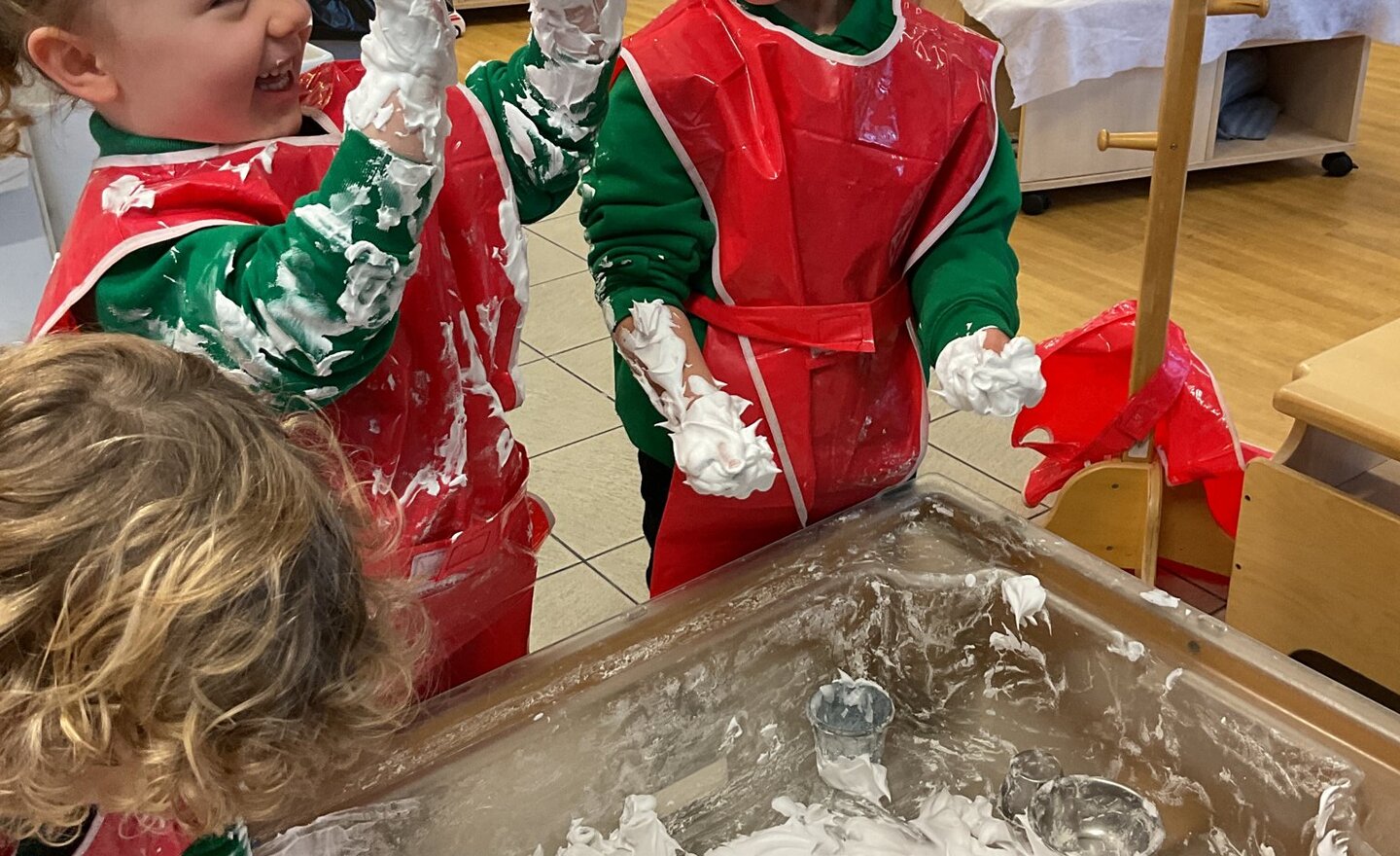 Image of Winter themed sensory play.