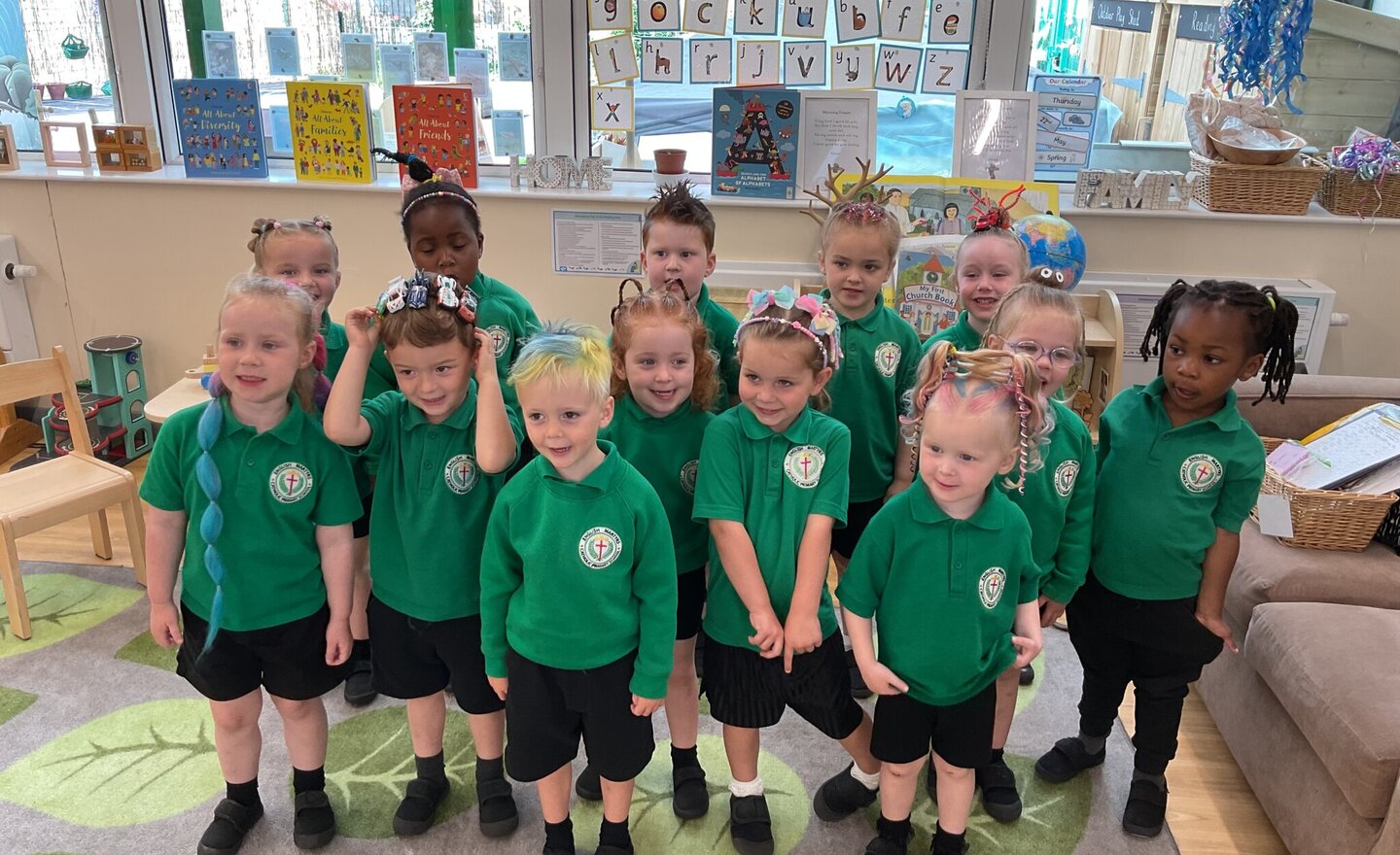 Image of Crazy Hair Day in Nursery B