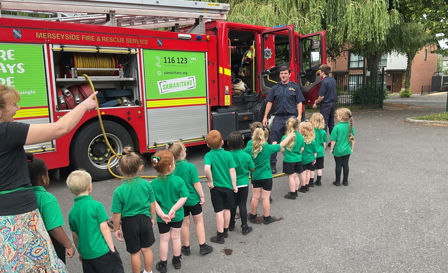 Image of Firefighters Visit Nursery