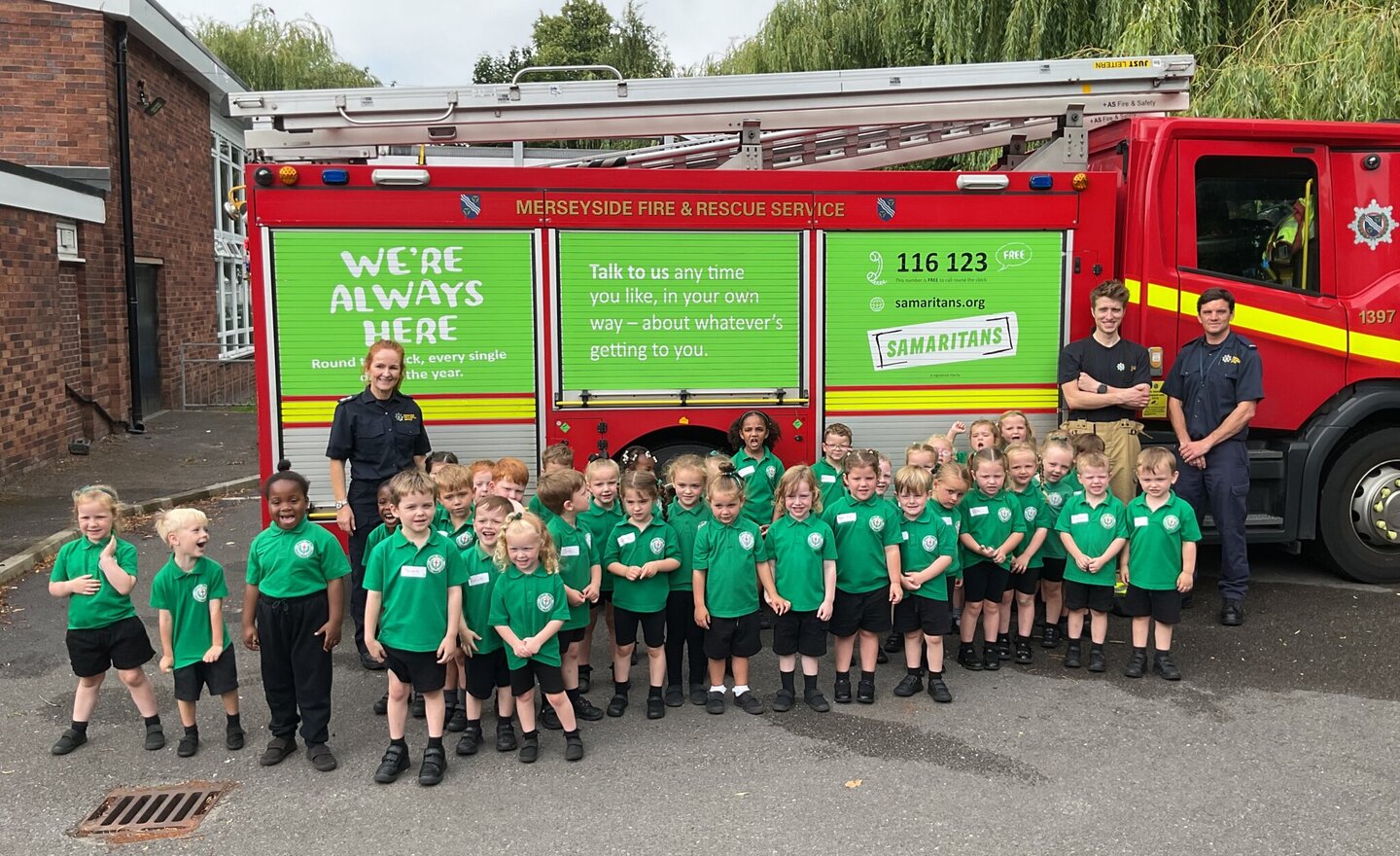Image of Firefighters Visit Nursery