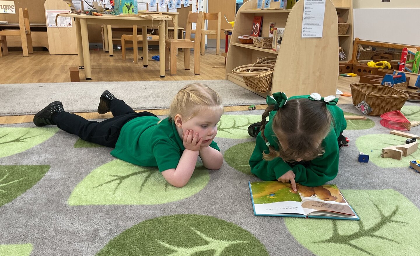 Image of Reading Together in Nursery B