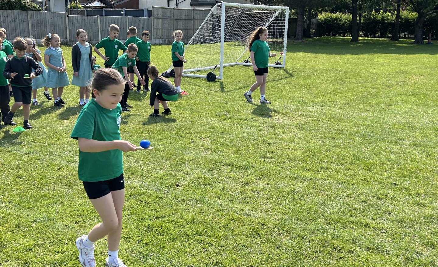 Image of Practising for Sport's Day 