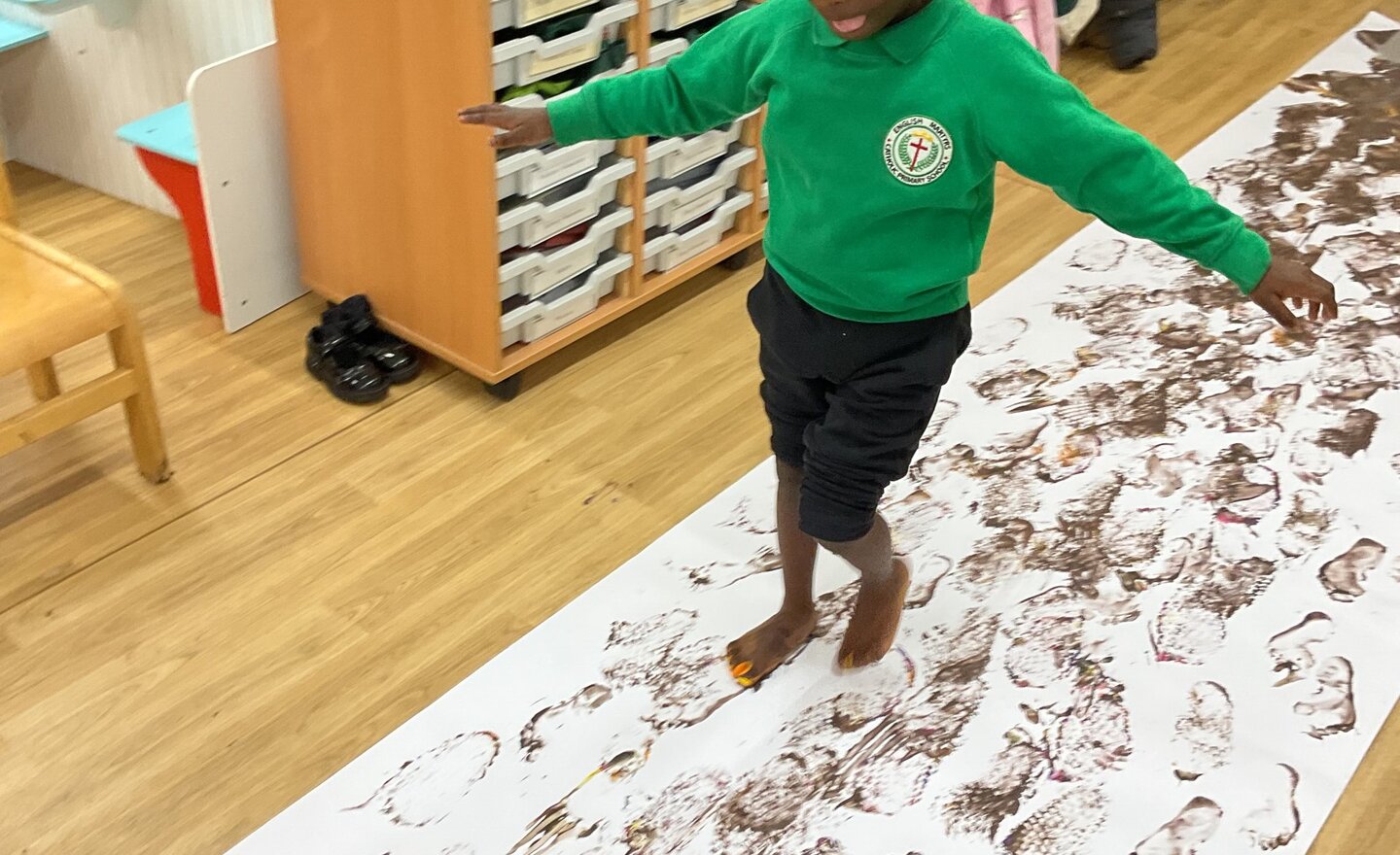 Image of Feet Paintings in Nursery B 