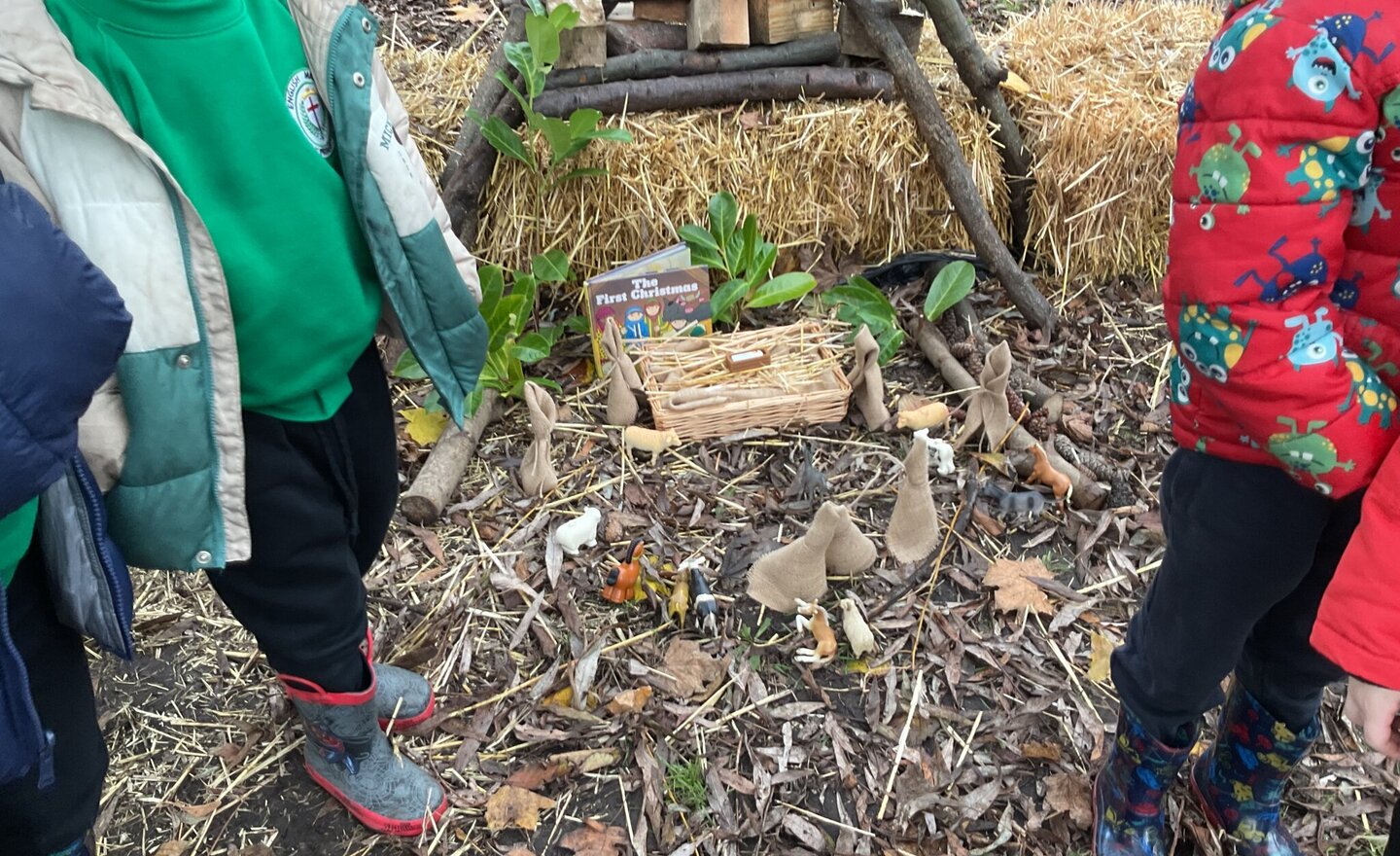 Image of Retelling the Christmas Story in Nursery B