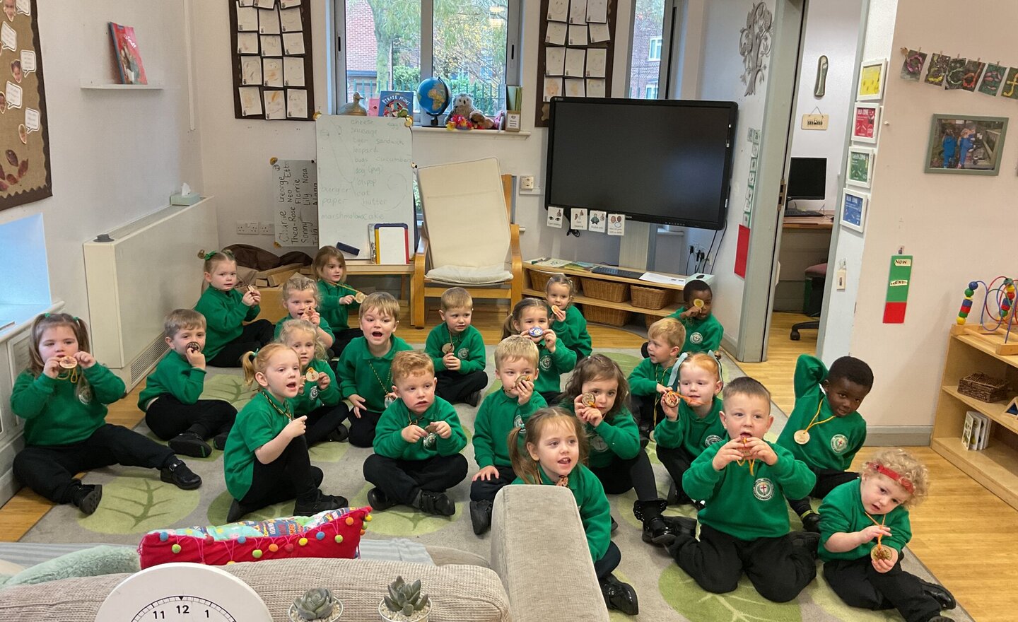 Image of Badge Making in Nursery A