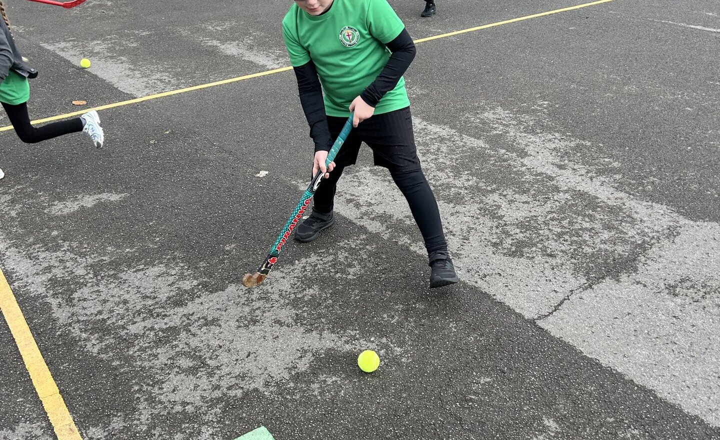 Image of Learning basic hockey skills 