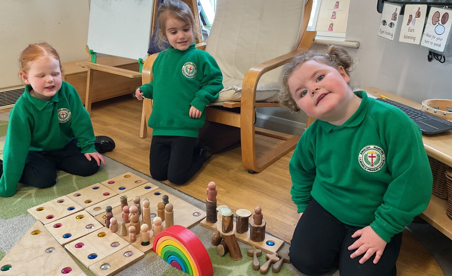 Image of Palm Sunday learning in Nursery A