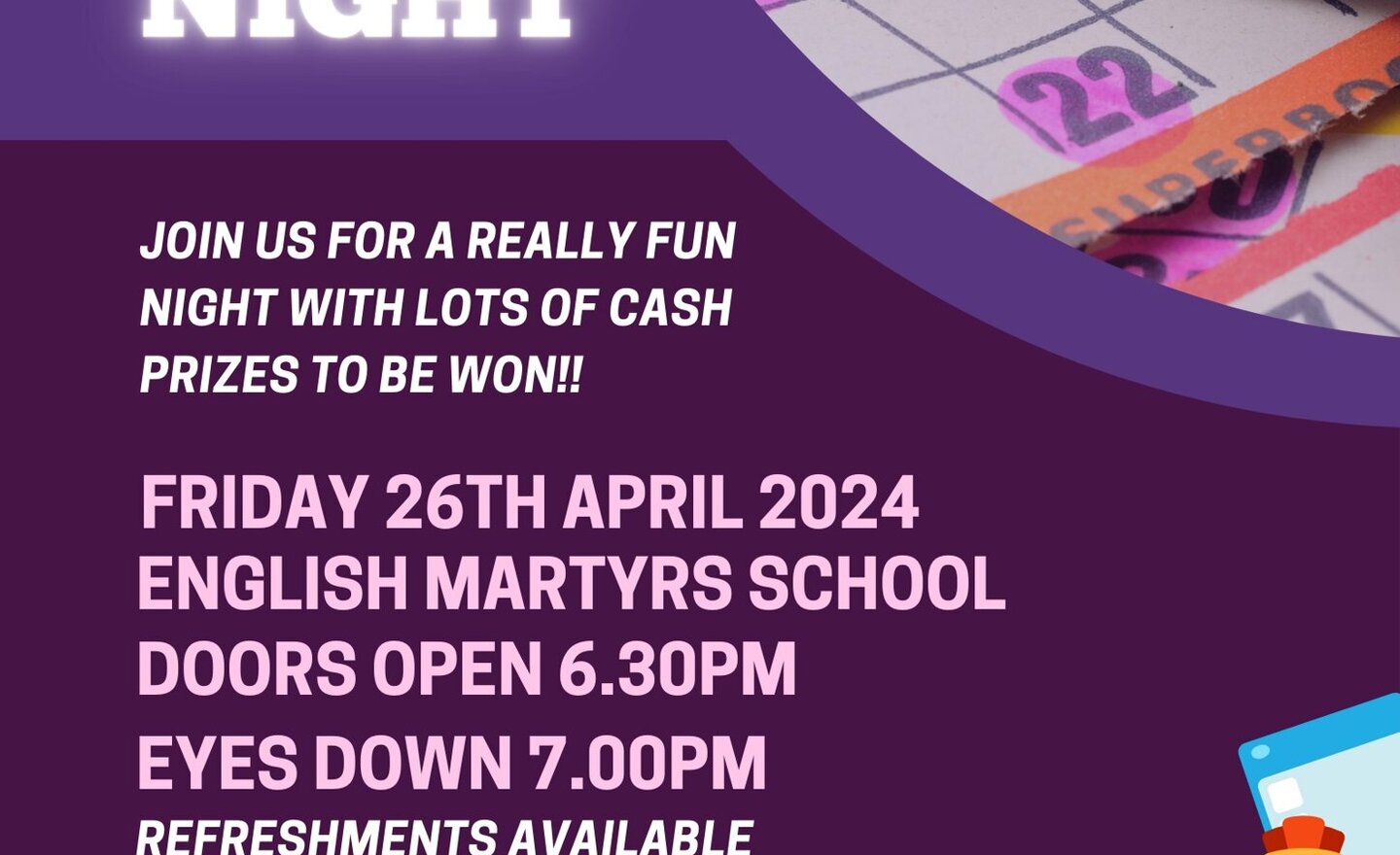 Image of EVENT: Bingo Night, Friday 26th April 