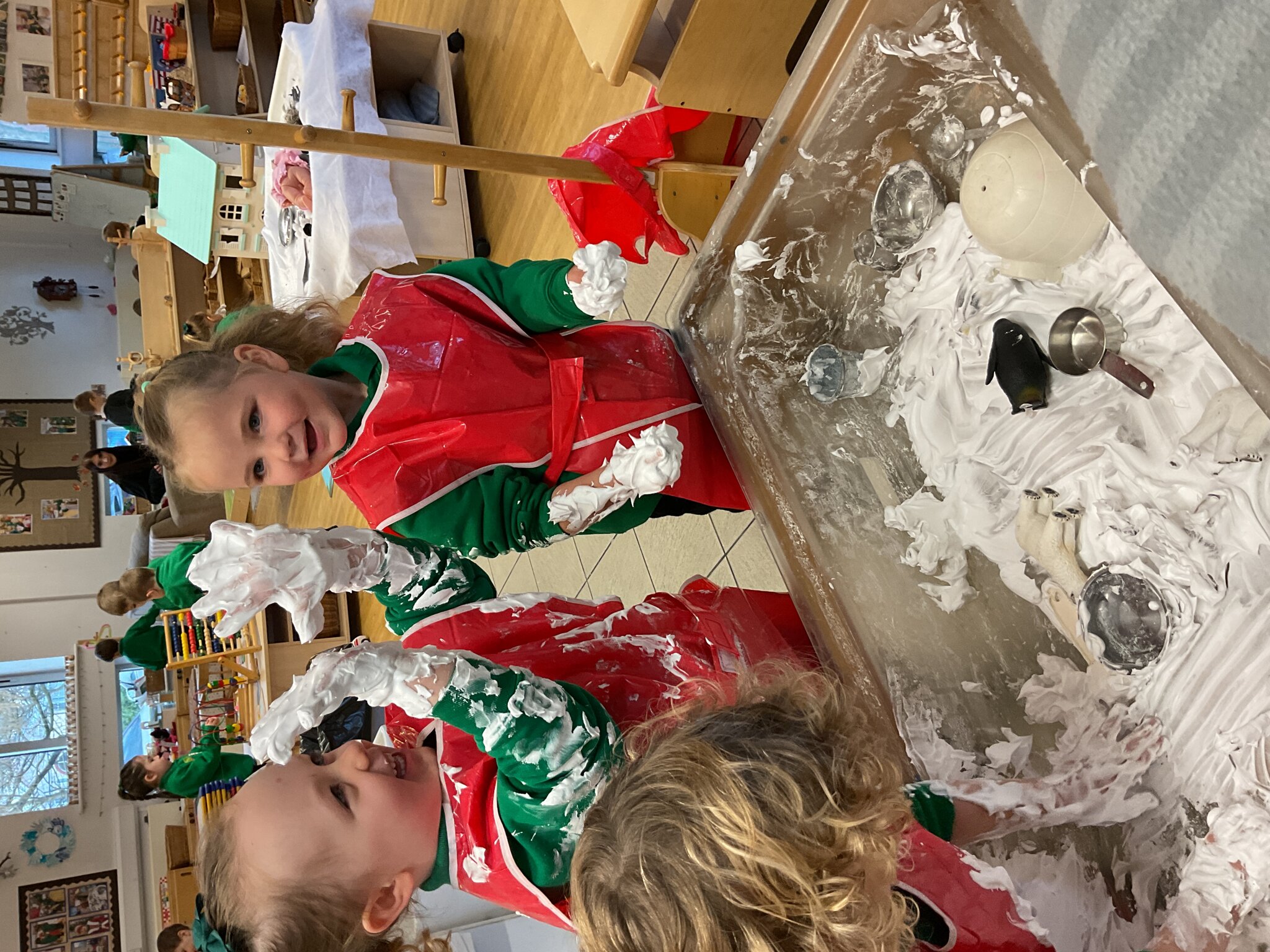 Image of Winter themed sensory play.