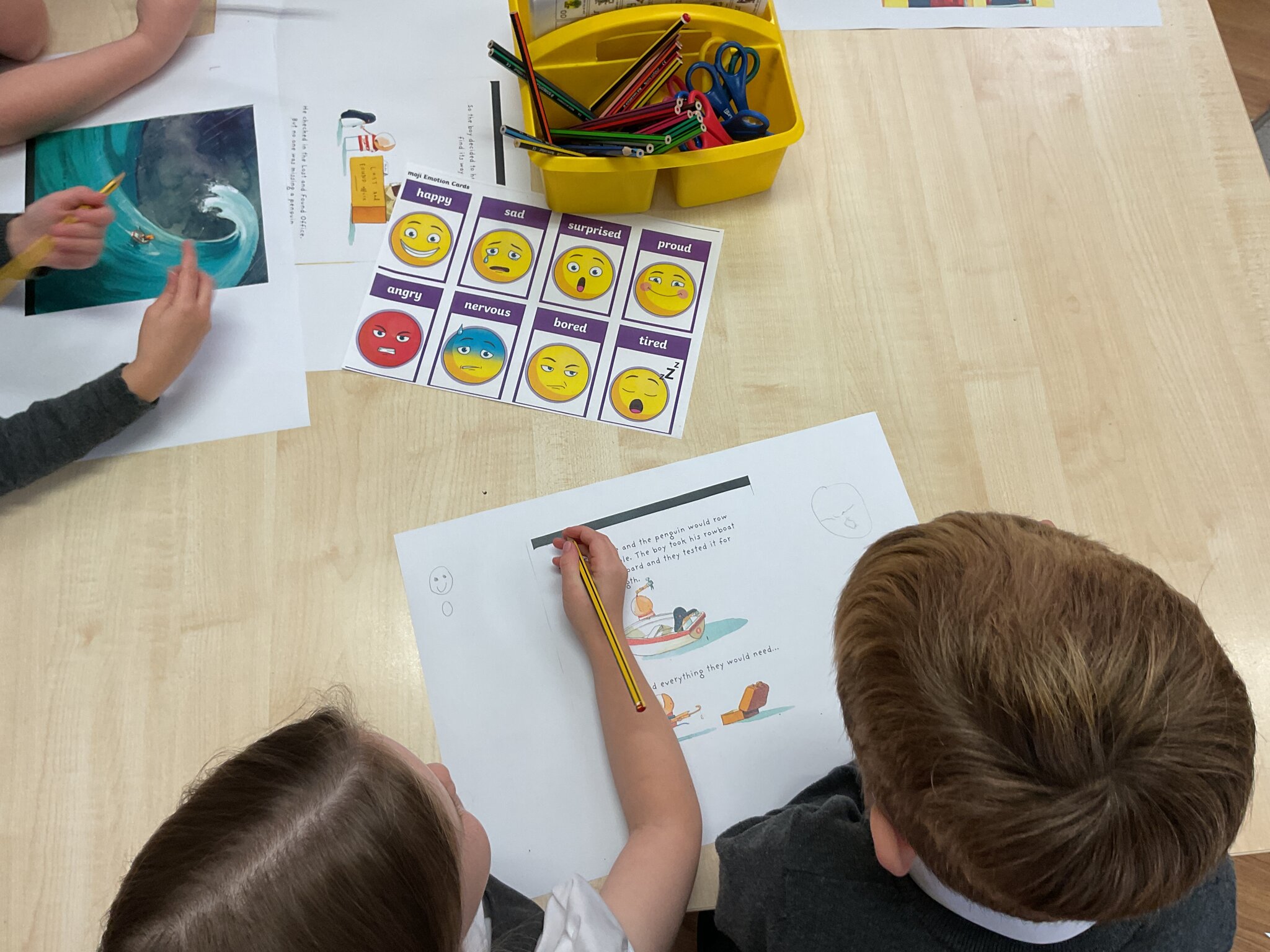 Image of Year One English - Labelling Emotions