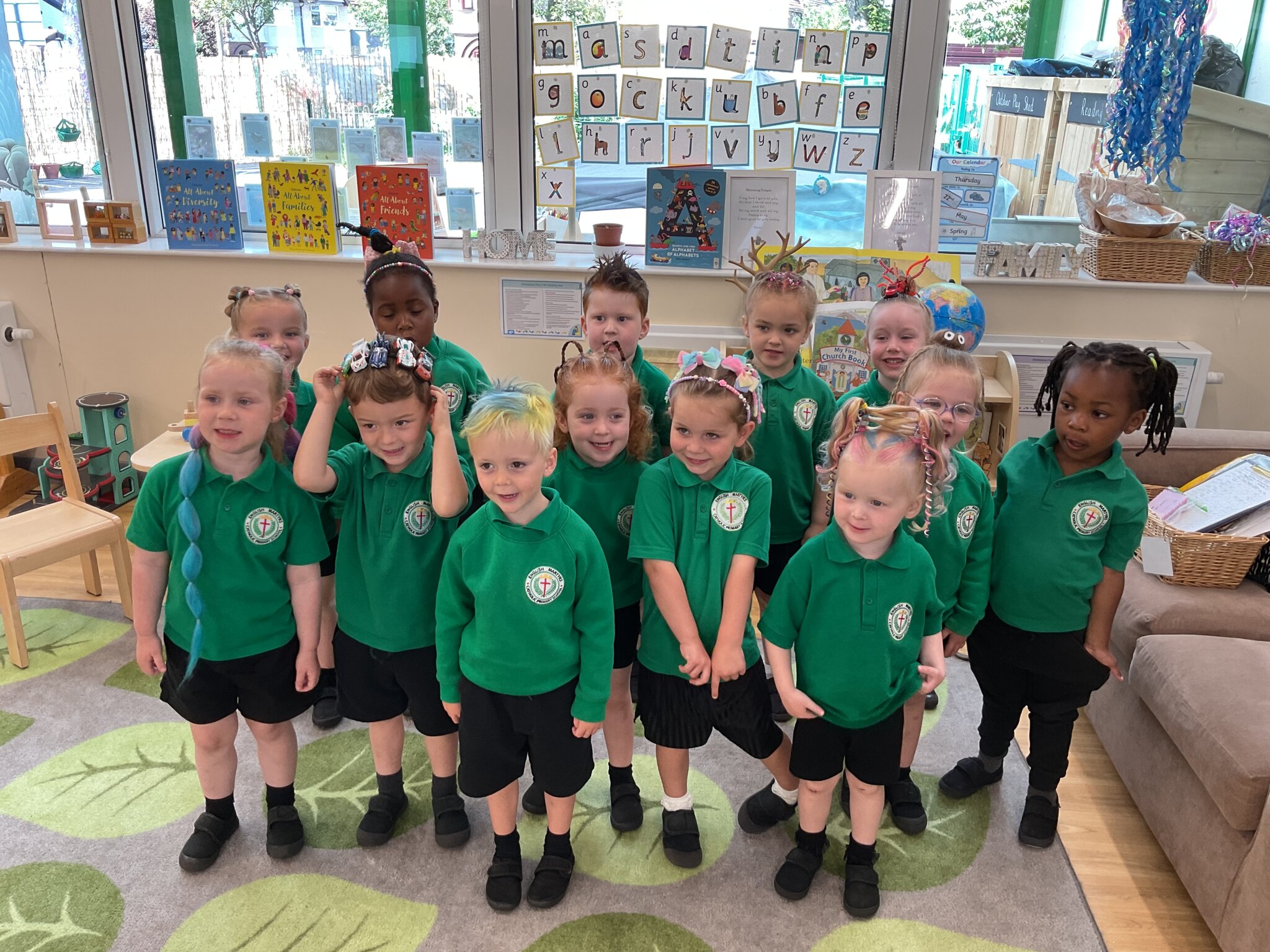 Image of Crazy Hair Day in Nursery B