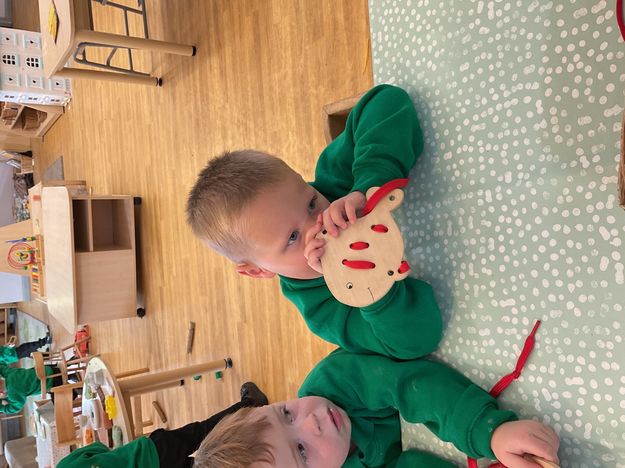 Image of Threading Skills in Nursery A