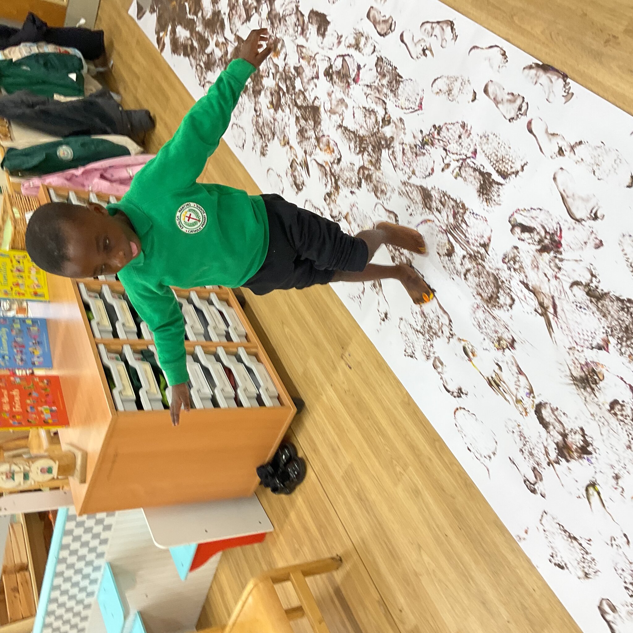 Image of Feet Paintings in Nursery B 