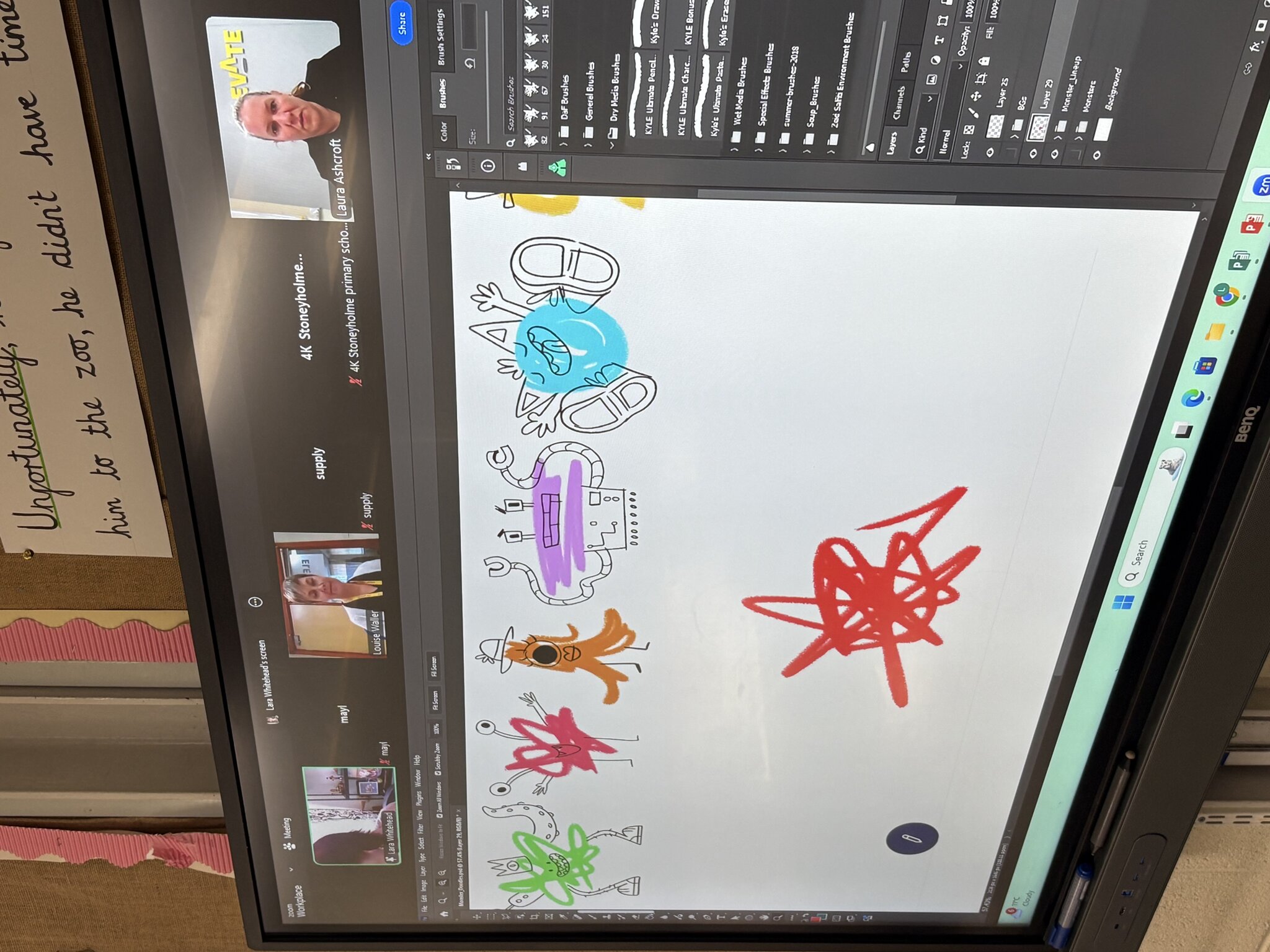 Image of Year 4 Doodle Monsters
